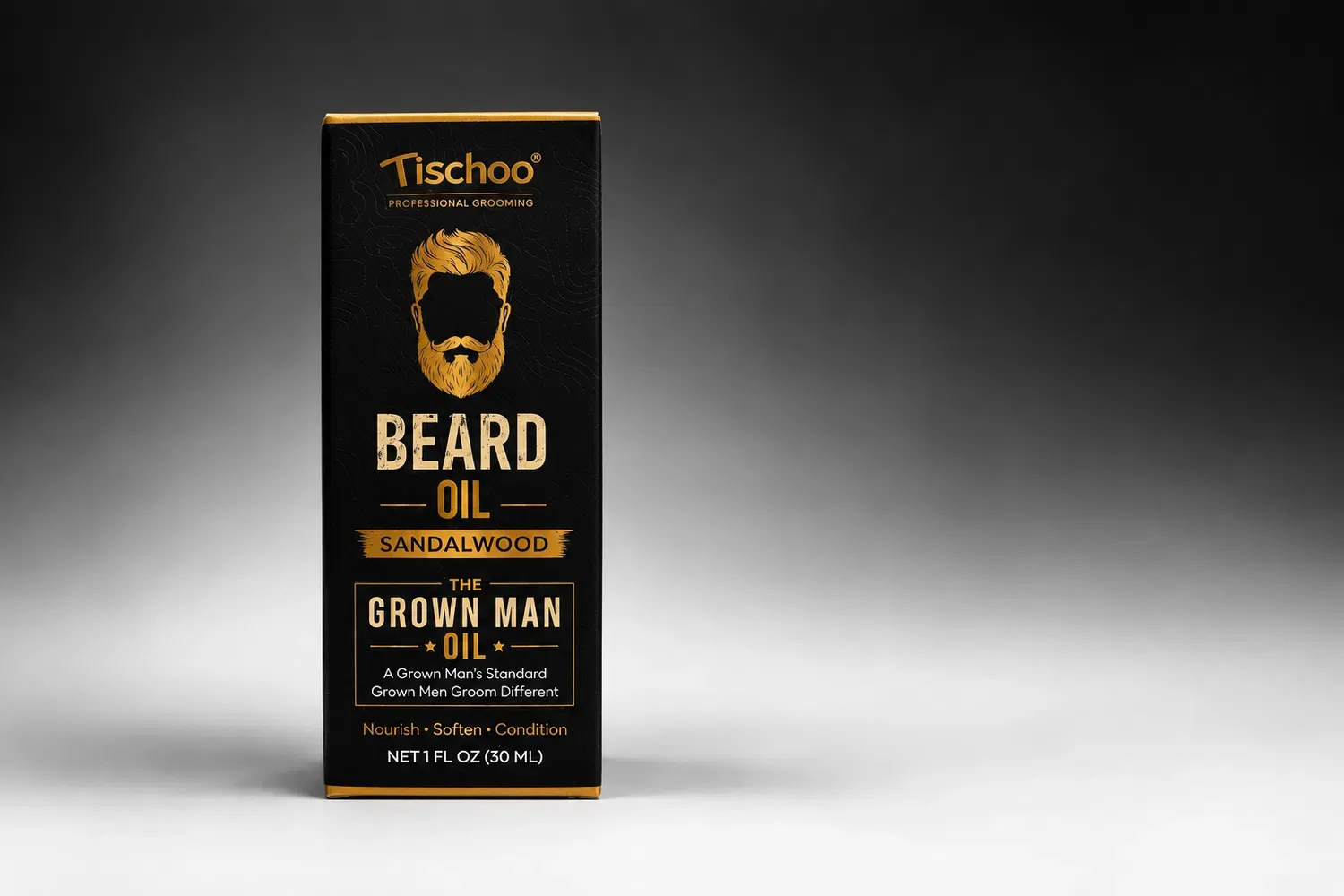 Tischoo Grown Man Beard Oil, sandalwood